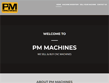 Tablet Screenshot of pmmachines.com